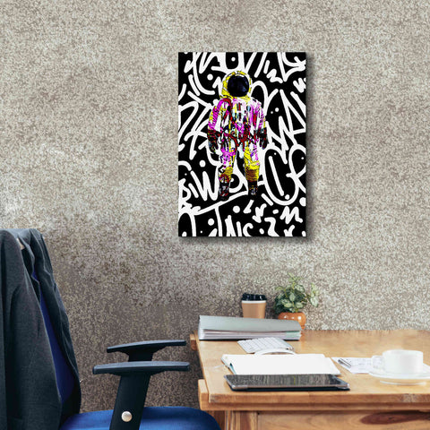 Image of 'Colorful Astronaut Graffiti Art 1' by Irena Orlov Giclee Canvas Wall Art,18 x 26