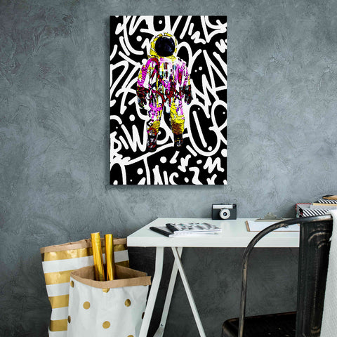Image of 'Colorful Astronaut Graffiti Art 1' by Irena Orlov Giclee Canvas Wall Art,18 x 26