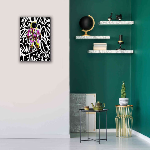 Image of 'Colorful Astronaut Graffiti Art 1' by Irena Orlov Giclee Canvas Wall Art,18 x 26