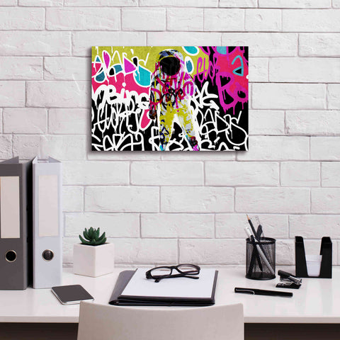 Image of 'Astronaut Graffiti Art 5' by Irena Orlov Giclee Canvas Wall Art,18 x 12