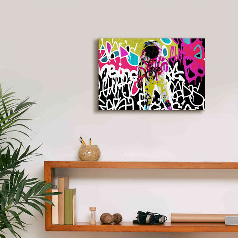 Image of 'Astronaut Graffiti Art 5' by Irena Orlov Giclee Canvas Wall Art,18 x 12
