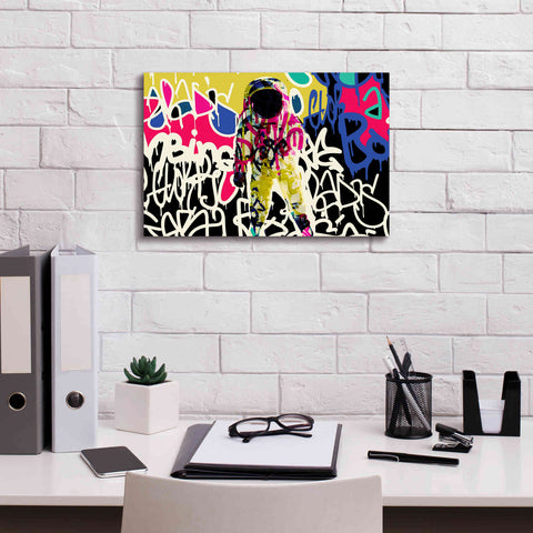 Image of 'Astronaut Graffiti Art 17' by Irena Orlov Giclee Canvas Wall Art,18 x 12