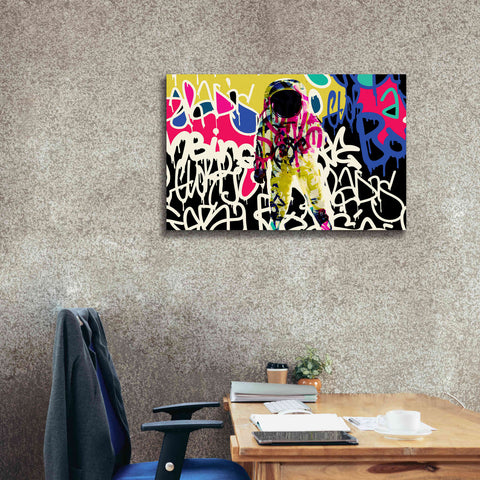 Image of 'Astronaut Graffiti Art 17' by Irena Orlov Giclee Canvas Wall Art,40 x 26