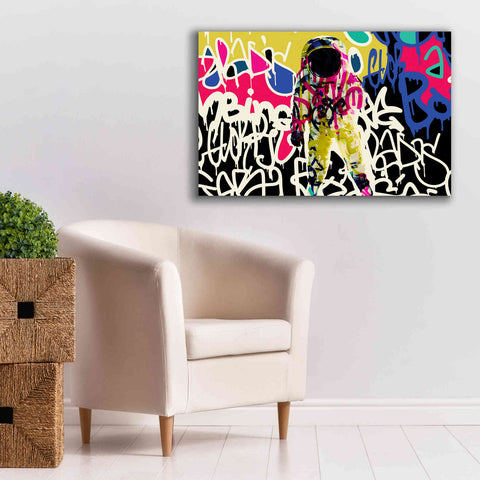 Image of 'Astronaut Graffiti Art 17' by Irena Orlov Giclee Canvas Wall Art,40 x 26