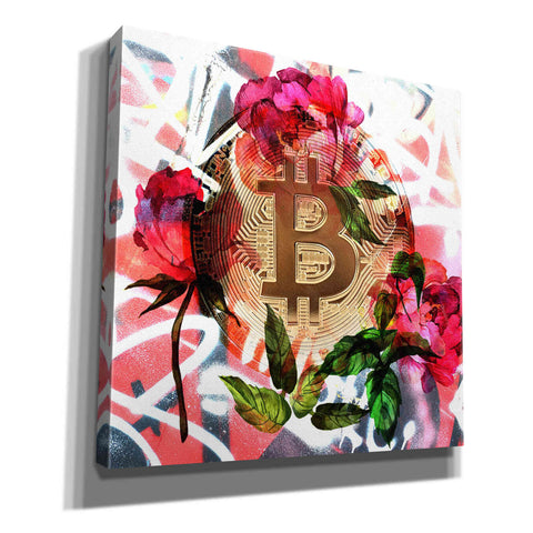 Image of 'Bitcoin Floral Inspiration 1' by Irena Orlov Giclee Canvas Wall Art