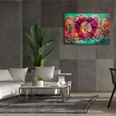 Image of 'I Love Bitcoin Graffiti 2' by Irena Orlov Giclee Canvas Wall Art,60 x 40