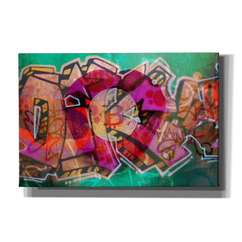 Image of 'I Love Bitcoin Graffiti 2' by Irena Orlov Giclee Canvas Wall Art
