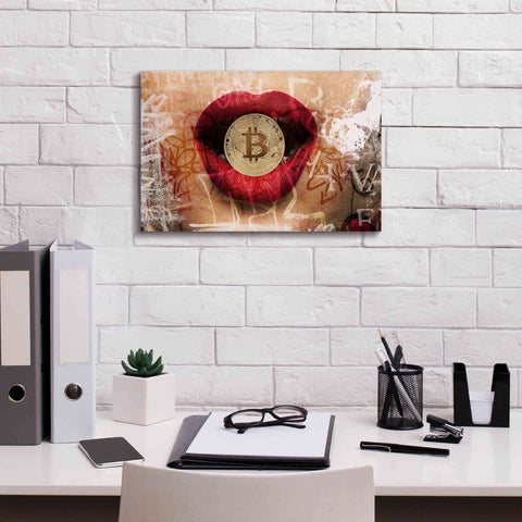 Image of 'I Love Bitcoin 4' by Irena Orlov Giclee Canvas Wall Art,18 x 12