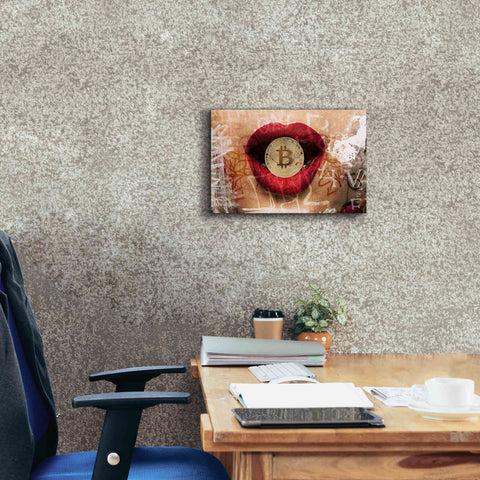 Image of 'I Love Bitcoin 4' by Irena Orlov Giclee Canvas Wall Art,18 x 12