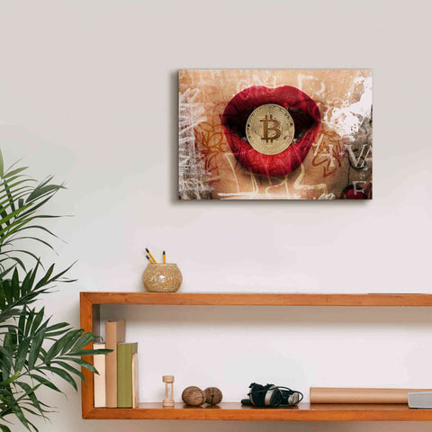 Image of 'I Love Bitcoin 4' by Irena Orlov Giclee Canvas Wall Art,18 x 12