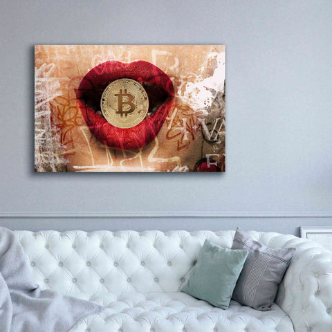 Image of 'I Love Bitcoin 4' by Irena Orlov Giclee Canvas Wall Art,60 x 40