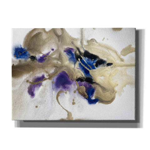 Image of 'Gold In Blue Watercolor Abstract 2' by Irena Orlov Giclee Canvas Wall Art