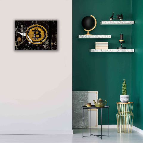 Image of 'Bitcoin Splash' by Karen Smith Giclee Canvas Wall Art,26x18
