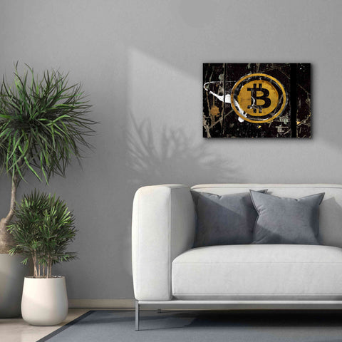 Image of 'Bitcoin Splash' by Karen Smith Giclee Canvas Wall Art,26x18