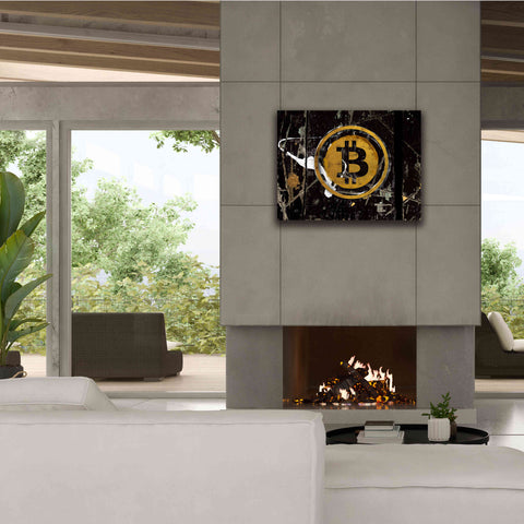 Image of 'Bitcoin Splash' by Karen Smith Giclee Canvas Wall Art,34x26