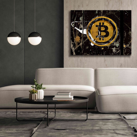 Image of 'Bitcoin Splash' by Karen Smith Giclee Canvas Wall Art,54x40