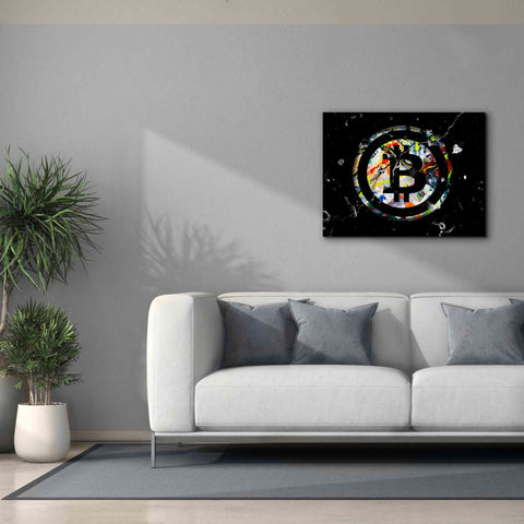 Image of 'Bitcoin Paint' by Karen Smith Giclee Canvas Wall Art,34x26