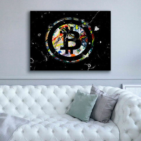 Image of 'Bitcoin Paint' by Karen Smith Giclee Canvas Wall Art,54x40