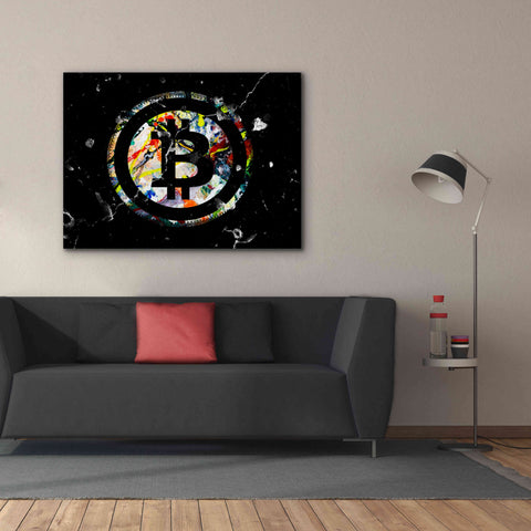 Image of 'Bitcoin Paint' by Karen Smith Giclee Canvas Wall Art,54x40