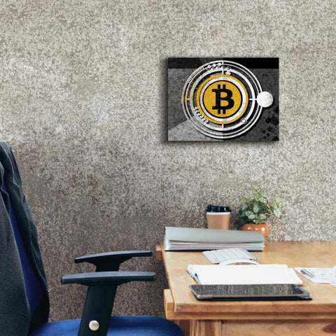 Image of 'Bitcoin Glitterball' by Karen Smith Giclee Canvas Wall Art,16x12