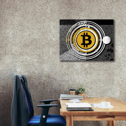 Image of 'Bitcoin Glitterball' by Karen Smith Giclee Canvas Wall Art,34x26