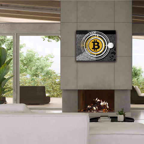 Image of 'Bitcoin Glitterball' by Karen Smith Giclee Canvas Wall Art,34x26