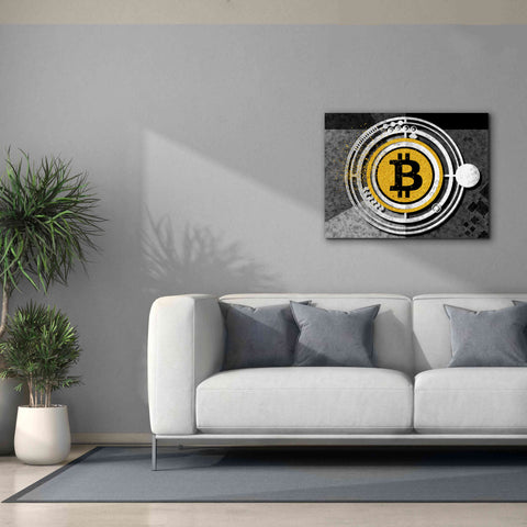 Image of 'Bitcoin Glitterball' by Karen Smith Giclee Canvas Wall Art,34x26