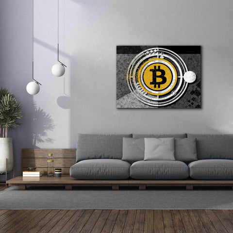 Image of 'Bitcoin Glitterball' by Karen Smith Giclee Canvas Wall Art,54x40