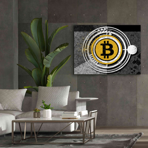 Image of 'Bitcoin Glitterball' by Karen Smith Giclee Canvas Wall Art,54x40