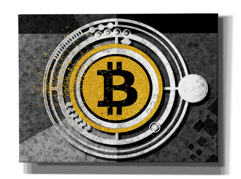 Image of 'Bitcoin Glitterball' by Karen Smith Giclee Canvas Wall Art
