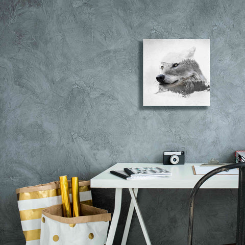 Image of 'Wolf In Ice' by Karen Smith Giclee Canvas Wall Art,12x12