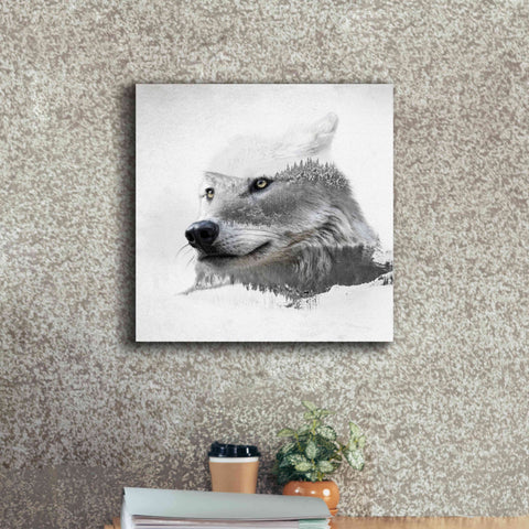 Image of 'Wolf In Ice' by Karen Smith Giclee Canvas Wall Art,18x18