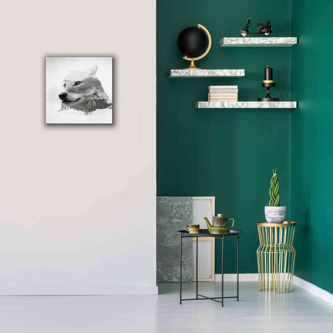 Image of 'Wolf In Ice' by Karen Smith Giclee Canvas Wall Art,18x18