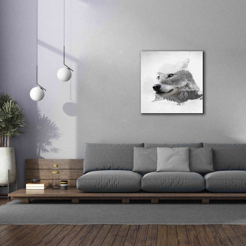 Image of 'Wolf In Ice' by Karen Smith Giclee Canvas Wall Art,37x37