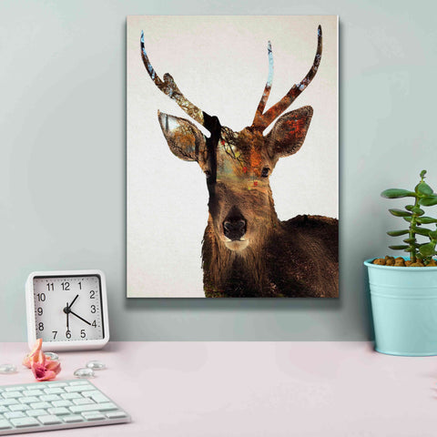 Image of 'Stag Forest' by Karen Smith Giclee Canvas Wall Art,12x16