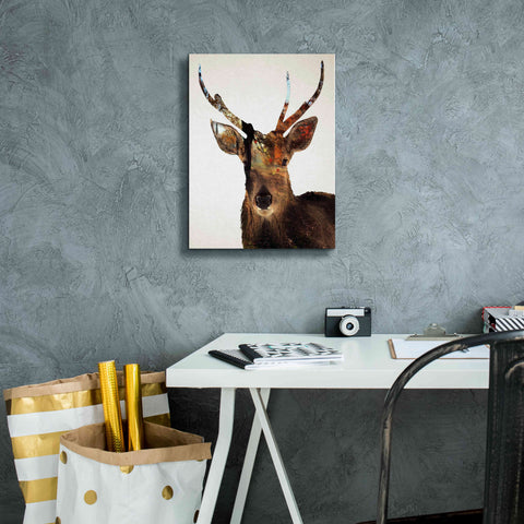 Image of 'Stag Forest' by Karen Smith Giclee Canvas Wall Art,12x16