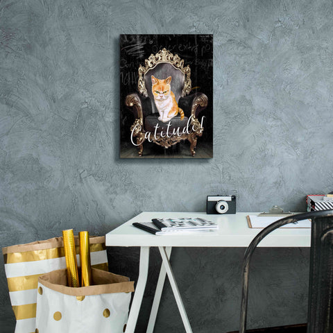 Image of 'Catitude' by Karen Smith Giclee Canvas Wall Art,12x16