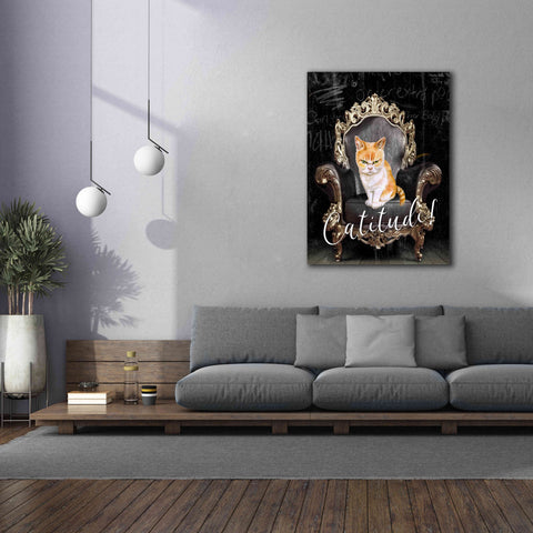 Image of 'Catitude' by Karen Smith Giclee Canvas Wall Art,40x54