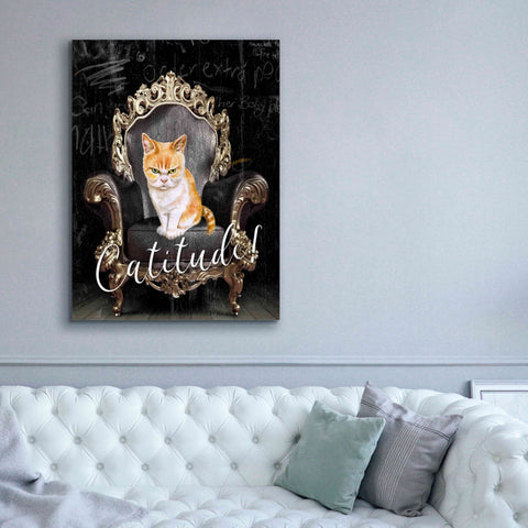 Image of 'Catitude' by Karen Smith Giclee Canvas Wall Art,40x54