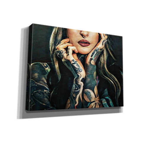 Image of 'Tattooed Temptress' by Ashley Aldridge Giclee Canvas Wall Art