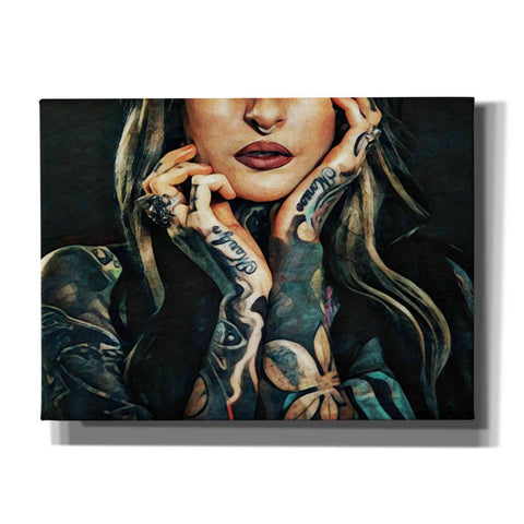 Image of 'Tattooed Temptress' by Ashley Aldridge Giclee Canvas Wall Art