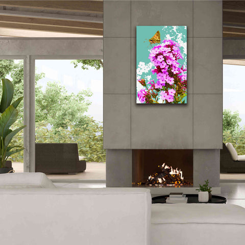 Image of 'Skipper On Flox' by Evelia Designs Giclee Canvas Wall Art,26 x 40