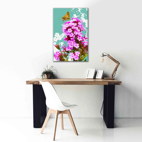 Image of 'Skipper On Flox' by Evelia Designs Giclee Canvas Wall Art,26 x 40