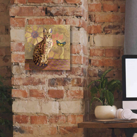 Image of 'Duchess Bellflower The Cat' by Evelia Designs Giclee Canvas Wall Art,12 x 12