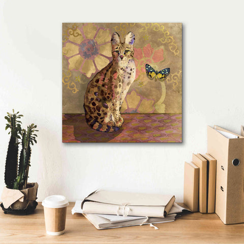 Image of 'Duchess Bellflower The Cat' by Evelia Designs Giclee Canvas Wall Art,18 x 18