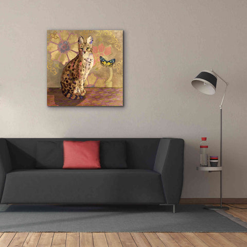 Image of 'Duchess Bellflower The Cat' by Evelia Designs Giclee Canvas Wall Art,37 x 37