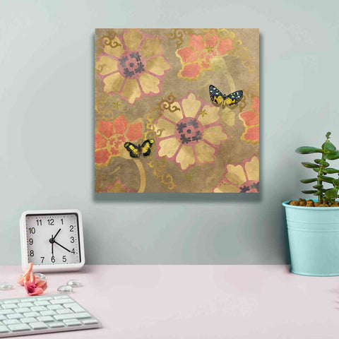 Image of 'Duchess Bellflower Paper' by Evelia Designs Giclee Canvas Wall Art,12 x 12