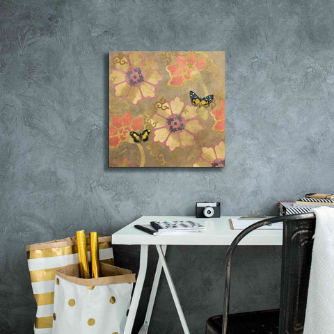 Image of 'Duchess Bellflower Paper' by Evelia Designs Giclee Canvas Wall Art,18 x 18