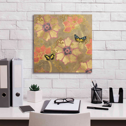 Image of 'Duchess Bellflower Paper' by Evelia Designs Giclee Canvas Wall Art,18 x 18