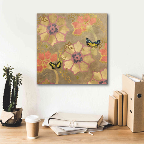 Image of 'Duchess Bellflower Paper' by Evelia Designs Giclee Canvas Wall Art,18 x 18